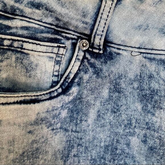Curvy Acid Washed Denim Jeans Y2K 80s 90s High Rise ASHLEY STEWART  Womens 12 - Picture 8 of 15
